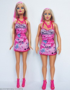 Barbie unreal und Barbie real