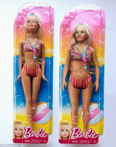 Barbie unreal und Barbie real