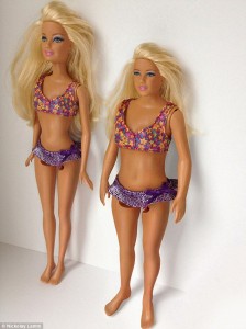 Barbie unreal und Barbie real